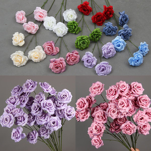 Roses artificielles à branche unique, rose diamant, haute simulation, décorations de mariage, arrangements floraux - Product Image 4