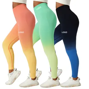 Gradient Gym Yoga Pants Scrunch Butt Leggings for Women Activewear