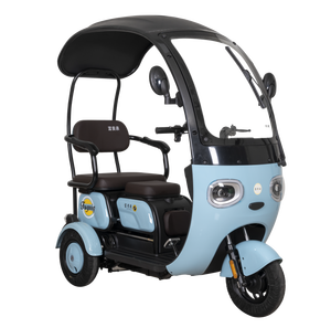 FGQ 2026 Tricycle Électrique à Carrosserie Ouverte avec Visage de Panda Mignon, 800W, 25km/h, Capacité 200kg, pour <span class=keywords><strong>Transport</strong></span> Familial et Adultes - Product Image 2