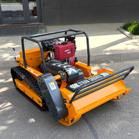 Tondeuse à bobine télécommandée avec 800/1000/1200mm Robot Chopper Débroussailleuse DIY Grade Essence/Diesel Moteur sans fil pour les propriétaires d'animaux domestiques