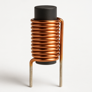 ตัวเหนี่ยวนำแบบแกนเฟอร์ไรต์กำลังสูงชนิด <span class=keywords><strong>R</strong></span> ขนาดแกน 4 มม.*12 มม. ความเหนี่ยวนำ 1.0 ไมโครเฮิรตซ์ สำหรับกระแสไฟสูง - Product Image 1