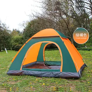 Outdoor Camping Folding 3-4 People Beach Easy Speed Open Double Automatic Pop Up Tent Tents For Outdoor Emergency Survival Tools