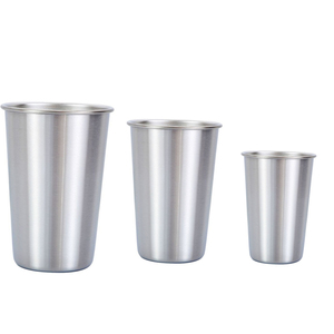 Almacén de EE. UU. Lata de cerveza 16oz 20oz Sublimación en blanco Brillo Copas de pinta de vidrio de pared simple Reunión Festival de música Deportes Oro Rojo B - Product Image 4