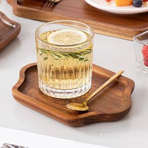 Solid Wood <b>Tray</b> Acacia Wood Octagonal Plate For Dessert Coffee <b>Tea</b> Serving Hotel Use - Product Image 4