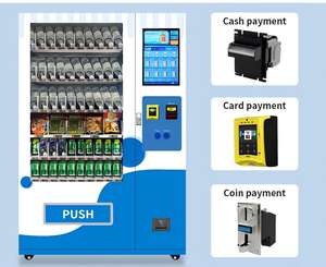 Máquina expendedora automática personalizada de aperitivos y bebidas Venta caliente para panaderos y proveedores - Product Image 2