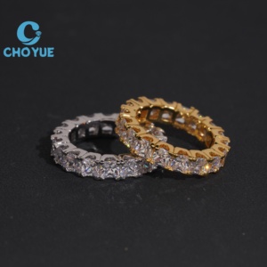 Hot Sale 925 Sterling <b>Silver</b> Moissanite <b>Rings</b> <b>Mens</b> Iced Out Moissanite HipHop Style Jewelry <b>Rings</b> Pass Diamond Test in Stock GRA - Product Image 3