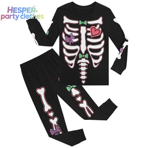 Pyjama Garçon HESPER Style Européen Halloween, Ensemble Squelette Lumineux dans le Noir pour Jeu de Rôle, Costumes Anime pour Enfants - Product Image 2