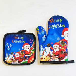 Gants résistants à la chaleur pour la Saint-Valentin, isolants thermiques pour cuisine, four et micro-ondes, ensemble de gants imprimés, vente chaude, outil de cuisson et de pâtisserie - Product Image 2