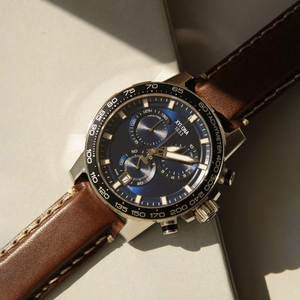 Montre à quartz chronographe de haute qualité pour hommes Montre-bracelet de sport en acier inoxydable - Product Image 2