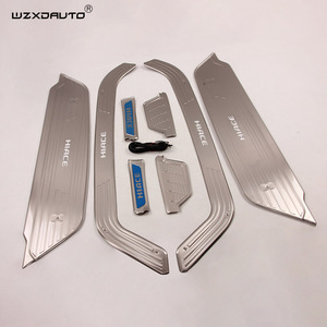 Right Hand Drive <b>Door</b> Sill Protector With Led Welcome Light <b>Door</b> Sills Scuff <b>Plate</b> for HIACE 2005-2018 RHD - Product Image 5