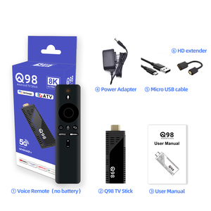 Điều khiển từ xa bằng giọng nói BT Q98 TV Stick 4K HD Android 12 ATV Launcher H618 2GB+16GB Wifi kép 2.4G+5G Wifi 6 Smart Mini USB Dongle Stick Type-C - Product Image 6