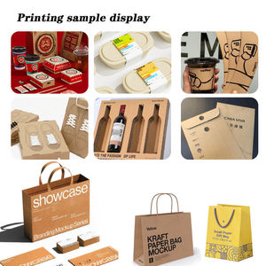 Impresora de una sola pasada para imprimir bolsas de papel, vasos, mini cajas de embalaje, cajas de pizza corrugadas y cartón, con cabezal de impresión de 1 HP. - Product Image 2
