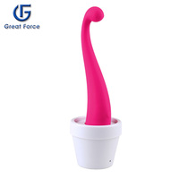Leistungsstarker Erwachsenen-Vibrator Sexspielzeug für Frauen Zauberstab-Massagegerät Vibrierendes Sextoy Duale Stimulation Klitoris-Silikon-Vibrator