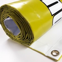 Lona de Vinilo Flexible de PVC con Impresión UV/Digital Personalizada para Decoración Exterior de Fachadas de Edificios