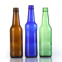 Bouteille de bière en verre personnalisée de différentes tailles 330 ml 33 cl 500 ml 12 oz pour l'alcool et les jus