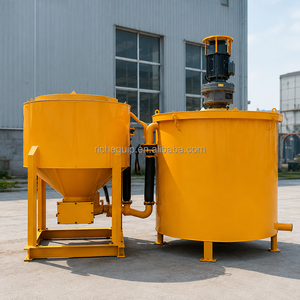 เครื่องผสมปูนซีเมนต์ RMA250-700E พร้อมเครื่องกวน ถังผสม 250 ลิตร ถังกวน 700 ลิตร สำหรับงานอัดฉีดฐานรากเสาเข็มในอุโมงค์ ได้รับมาตรฐาน CE ISO - Product Image 2