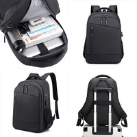 Sacs à dos pour ordinateur portable imperméables de grande capacité avec chargement USB, sac à dos pour ordinateur portable professionnel, sac multi-compartiments pour un usage quotidien