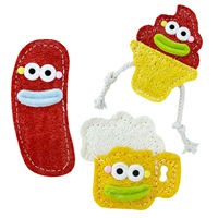 Jouet pour chat en éponge de loofah, tendance, anti-anxiété, écologique, résistant aux déchirures, pour le nettoyage et la mastication des dents