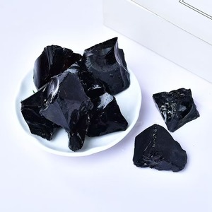 Obsidienne noire naturelle 100g, cristal brut, <span class=keywords><strong>pierre</strong></span> énergétique de guérison, décoration d'intérieur, aide à la méditation, équilibrage des chakras, cadeau pour femmes - Product Image 3