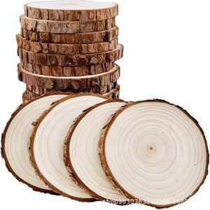 แผ่นไม้กลมธรรมชาติสำหรับงานประดิษฐ์ตกแต่ง โครงการ DIY ของตกแต่งบ้าน - Product Image 3