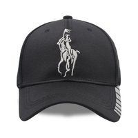 Casquette de baseball à 6 panneaux en tissu extensible avec broderie, impression réfléchissante et logo