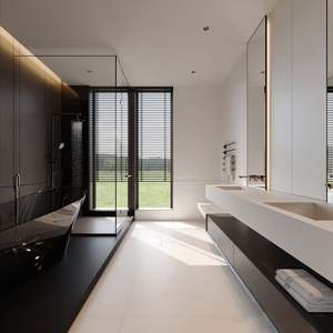 Meubles de salon de style minimaliste moderne sur mesure, meuble TV et table basse haut de gamme pour appartements et villas - Product Image 6