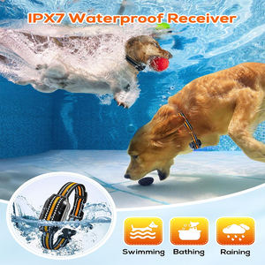 प्लास्टिक से बने तीन प्रशिक्षण मोड के साथ सभी आकारों के लिए दो कुत्तों के लिए रिचार्जेबल वाटरप्रूफ रिमोट कंट्रोल प्रशिक्षण कॉलर - Product Image 4