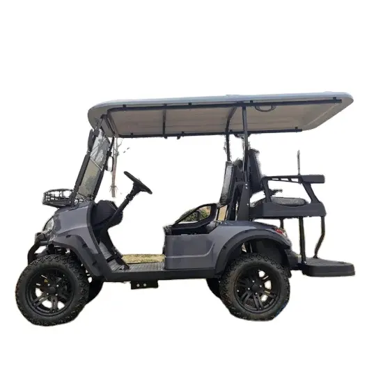 Custom golf cart tour car patrol car quadricycle chassis plus rear axle 6 seater electric golf cart