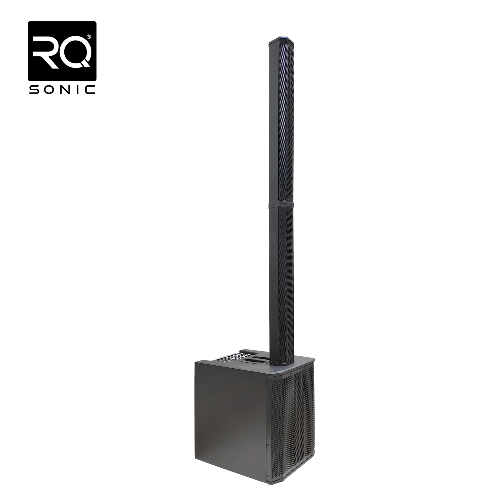 RQSONIC AC39 wooden shell black Professional outdoor BT amplifiers array active pa column speaker
