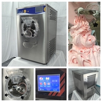 Mvckyi 32L/H Gelato-ijsmachine met één spuitmond, kleine ijsmachine, Maquina De Helado Duro