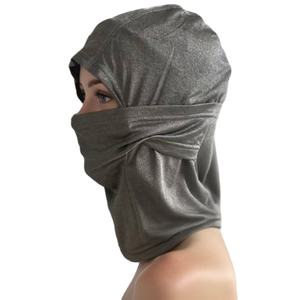 Unisex 5G Radiation EMF Shield Hood Cover para protección Facial Pasamontañas de <span class=keywords><strong>fibra</strong></span> plateada Sombrero WIFI Protección contra la radiación Sombrero - Product Image 1