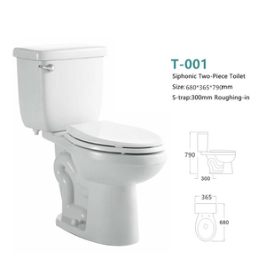 Diseño moderno siphion s-<span class=keywords><strong>grifo</strong></span> de cuarto de baño de cerámica inodoro de dos piezas - Product Image 2