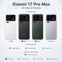 Nouveau modèle original Xiaomi 17 Pro Max 5G 6,9 pouces + 2,9 pouces Snapdragon 8 Elite Gen 50M Camera MI Smartphone Android