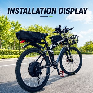 Kit <span class=keywords><strong>de</strong></span> conversion <span class=keywords><strong>de</strong></span> vélo électrique pour VTT, moteur sans engrenage 48V 2000W, kit <span class=keywords><strong>de</strong></span> vélo électrique pour livraison, déplacements quotidiens, conduite tout-terrain - Product Image 6