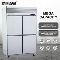 Redbowl Usine Personnalisée Ventilateur de Circulation d'Air Congélateurs verticaux Grande Capacité Réfrigérateur de Luxe Commercial