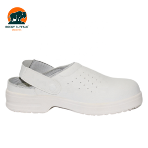 <span class=keywords><strong>Scarpe</strong></span> <span class=keywords><strong>Antinfortunistiche</strong></span> Rocky Buffalo White SB con Punta in Acciaio, Traspiranti con Fori d'Aria, in Microfibra, Antiscivolo SR, per Infermieri, Chef, Ospedali e Lavoro - Product Image 4