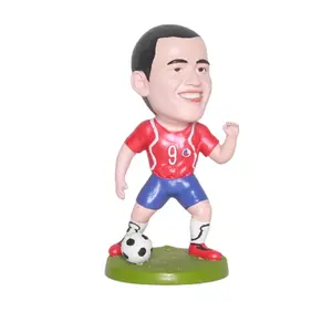 Durevole personalizzare lo sport calcio bobble head personalizzato giocattolo