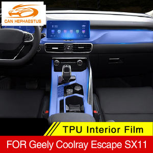 Consola Central para Interior de coche, película protectora transparente de TPU para Geely Coolray Escape SX11 2018-2020, accesorios antiarañazos Refi - Product Image 3