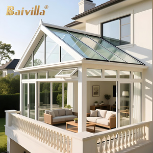 Venta al por Mayor de Invernaderos Residenciales de Aluminio y <span class=keywords><strong>Vidrio</strong></span> Corredizos a Bajo Precio, <span class=keywords><strong>con</strong></span> Doble <span class=keywords><strong>Vidrio</strong></span> Templado y Características Anticorrosivas - Product Image 1