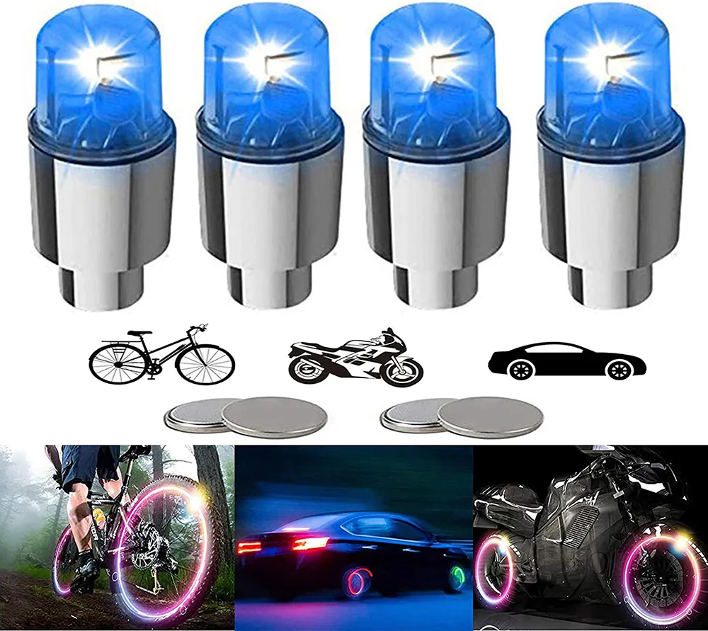 Bike Accessories Cycling Wheel Tire Valve Firefly Bike Led Lights Bicycle Led Wheel Spoke Light
