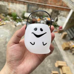 Novedoso Tarro de Plástico para Dulces con Diseño de Bruja Negra y Cubo de Llamas para Fiestas Temáticas de Halloween, Suministros de Decoración - Product Image 4