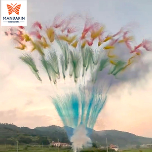 Feux d'artifice professionnels 108 coups 1.3G, gâteau de fumée colorée de jour avec effet crépitant, Nouveauté 2026 - Product Image 1