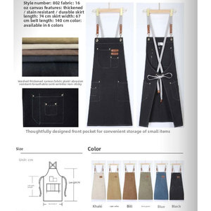 2025 OEM Biểu Tượng Tùy Chỉnh Nhiệm Vụ Nặng Nề Bông Ren Nhà Bếp Tạp Dề Cho Phụ Nữ Phụ Nữ Đầu Bếp Nấu Ăn Cắt Tóc Không Thấm Nước Màu Sắc Đồng Bằng Tái Sử Dụng - Product Image 6