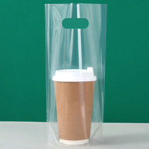 Giao hàng nước ép cà phê nhựa uống mang theo túi tùy chỉnh Tote bao bì pouching túi nhựa với logo - Product Image 1