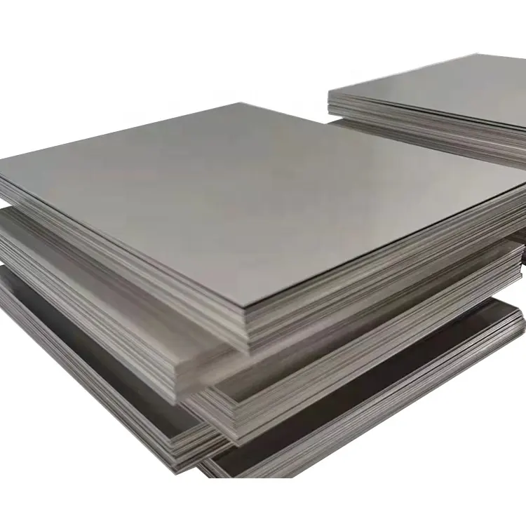 Placa de titânio puro industrial ASTM B265 Gr2 laminada a quente e laminada a frio de 2 mm a 5 mm de espessura para dobra e soldagem