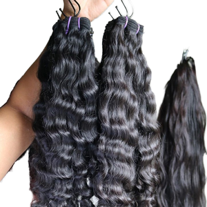 Perruque vietnamienne sans colle pour dentelle frontale prête à porter pour Pixie Curly avec extrémités de cheveux bruts indiens birmans à double tirage - Product Image 1
