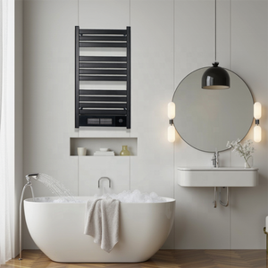 Radiateur de serviettes <span class=keywords><strong>plat</strong></span> de haute qualité en aluminium avec revêtement électrique porte-serviettes électrique pour salle de bain - Product Image 1