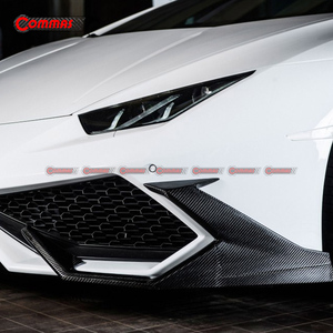 Kit carrosserie PRO Compos Style en fibre de carbone et fibre de verre pour Lamborghini Huracan LP610 : Lame de pare-chocs avant et extensions de passage de roue - Product Image 2