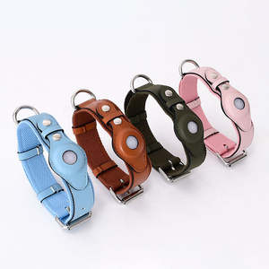 Posicionamiento GPS <span class=keywords><strong>Deluxe</strong></span> alta calidad suave ajustable Anti-Pérdida aviación etiqueta cuero mascota perro gato <span class=keywords><strong>Collar</strong></span> correa de cuero para perro - Product Image 1