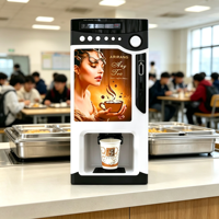 Distributeur automatique de café instantané en libre-service, 3 saveurs, à monnayeur, pour magasins de détail